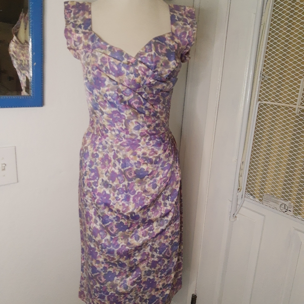 1950a Peggy wood Honolulu sarong style dress